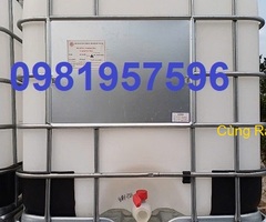 Bán Tank nhựa IBC, Bồn nhựa 1000 lít, bồn nhựa có khung sắt