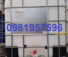 Bán Tank nhựa IBC, Bồn nhựa 1000 lít, bồn nhựa có khung sắt