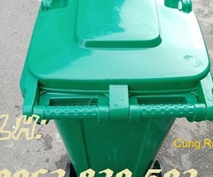 Thùng rác ngoài trời 120lit / 240lit / 660lit, thùng rác công cộng có bánh xe. 0963.839.593 Ms.Loan