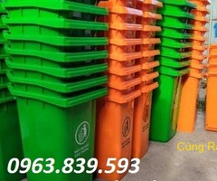 Cung cấp thùng rác 240lit có bánh xe, thùng rác nhựa 240L/ 0963.839.593 Ms.Loan