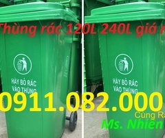 Giá sỉ thùng rác 120 lít 240 lít tại vĩnh long
