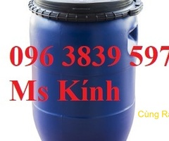 Thùng phuy nhựa 50 lít đựng nước, hóa chất bền rẻ -096 3839 597 Ms Kính